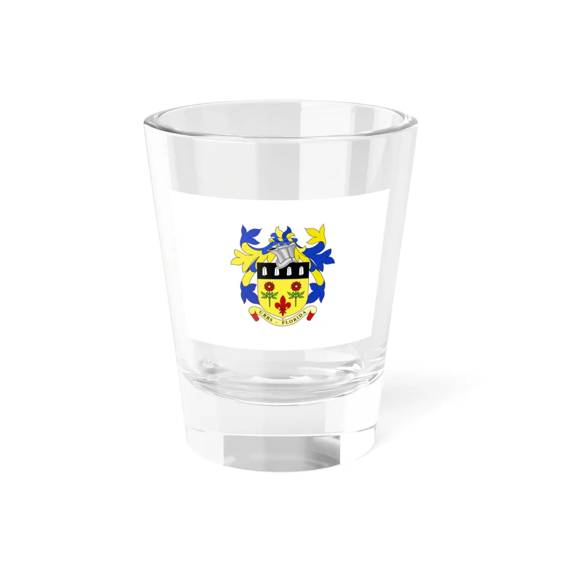 Flag of Quatre Bornes (Mauritius) Shot Glass 1.5oz 1.5oz - Go Mug Yourself