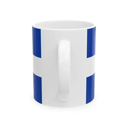 Flag of Quebec 1-2 (Canada) White Coffee Mug - Go Mug Yourself