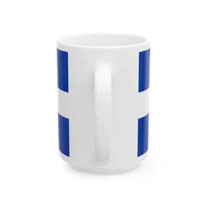 Flag of Quebec 1-2 (Canada) White Coffee Mug - Go Mug Yourself