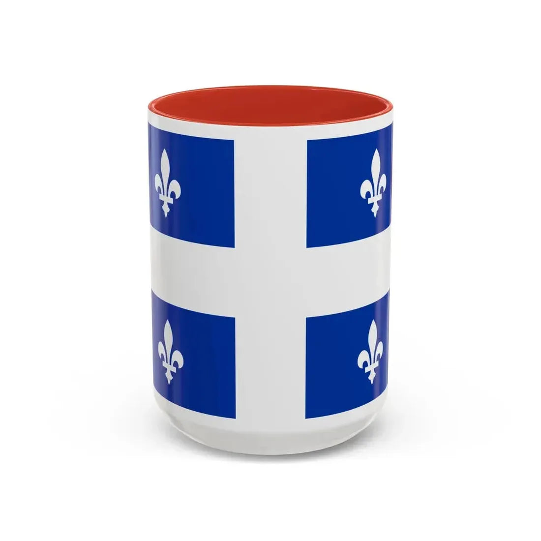 Flag of Quebec Canada - Accent Coffee Mug 15oz Red - Go Mug Yourself