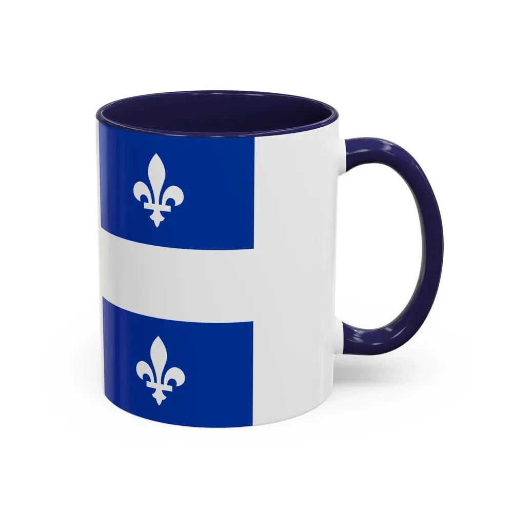 Flag of Quebec Canada - Accent Coffee Mug - Go Mug Yourself