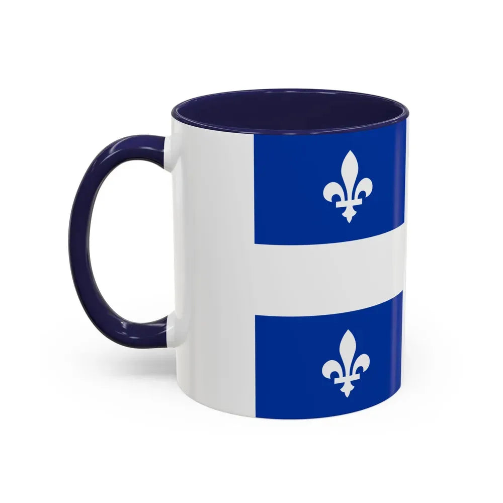 Flag of Quebec Canada - Accent Coffee Mug - Go Mug Yourself