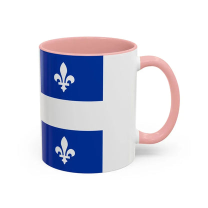 Flag of Quebec Canada - Accent Coffee Mug - Go Mug Yourself