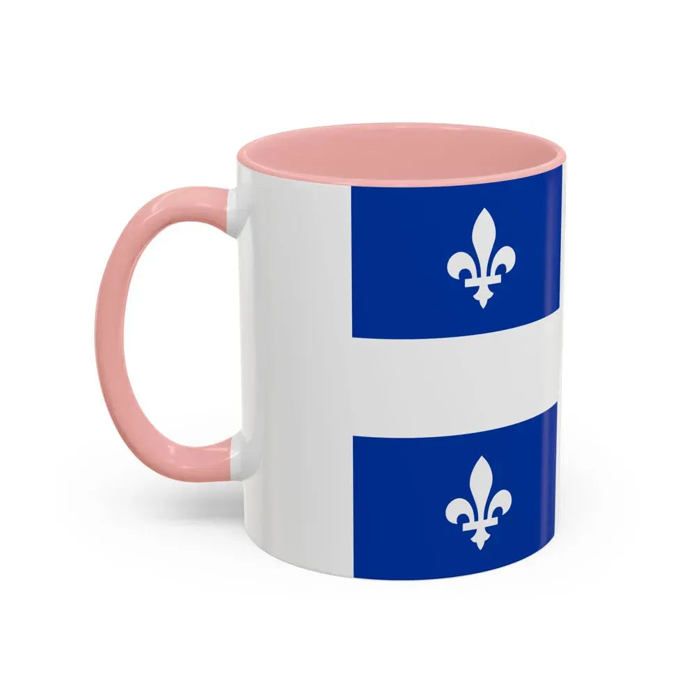 Flag of Quebec Canada - Accent Coffee Mug - Go Mug Yourself