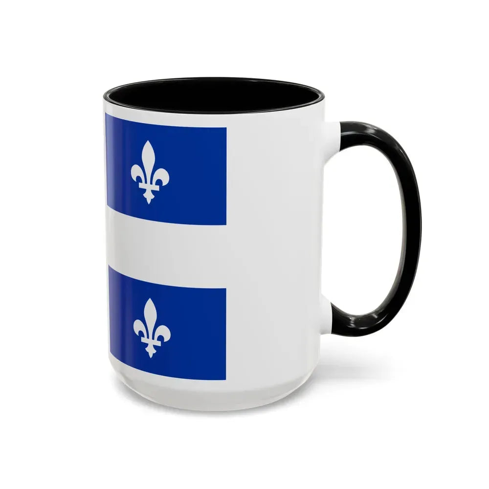 Flag of Quebec Canada - Accent Coffee Mug - Go Mug Yourself