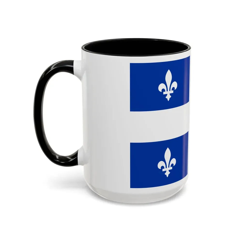 Flag of Quebec Canada - Accent Coffee Mug - Go Mug Yourself