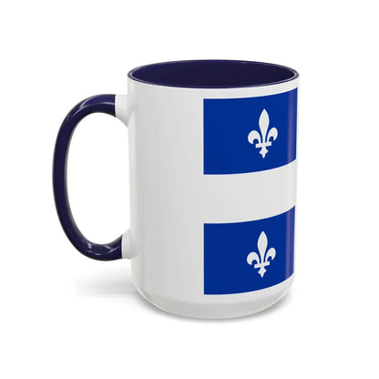 Flag of Quebec Canada - Accent Coffee Mug - Go Mug Yourself