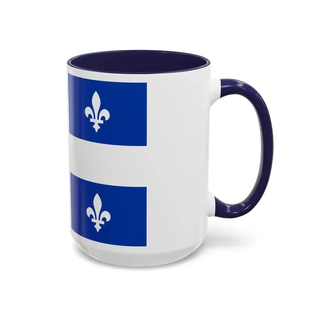 Flag of Quebec Canada - Accent Coffee Mug - Go Mug Yourself