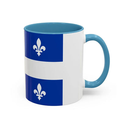 Flag of Quebec Canada - Accent Coffee Mug - Go Mug Yourself