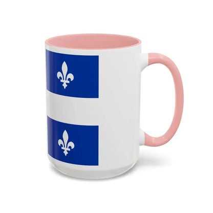 Flag of Quebec Canada - Accent Coffee Mug - Go Mug Yourself