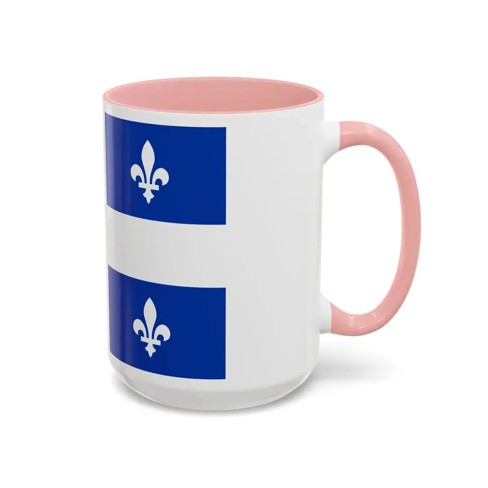 Flag of Quebec Canada - Accent Coffee Mug - Go Mug Yourself