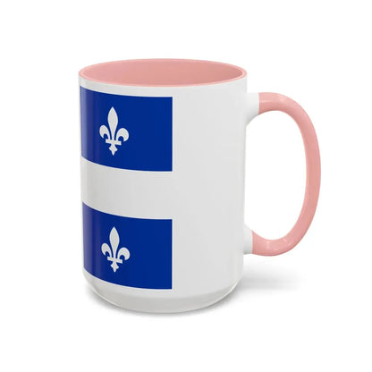 Flag of Quebec Canada - Accent Coffee Mug - Go Mug Yourself