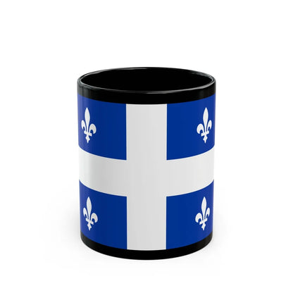 Flag of Quebec Canada - Black Coffee Mug-11oz-Go Mug Yourself