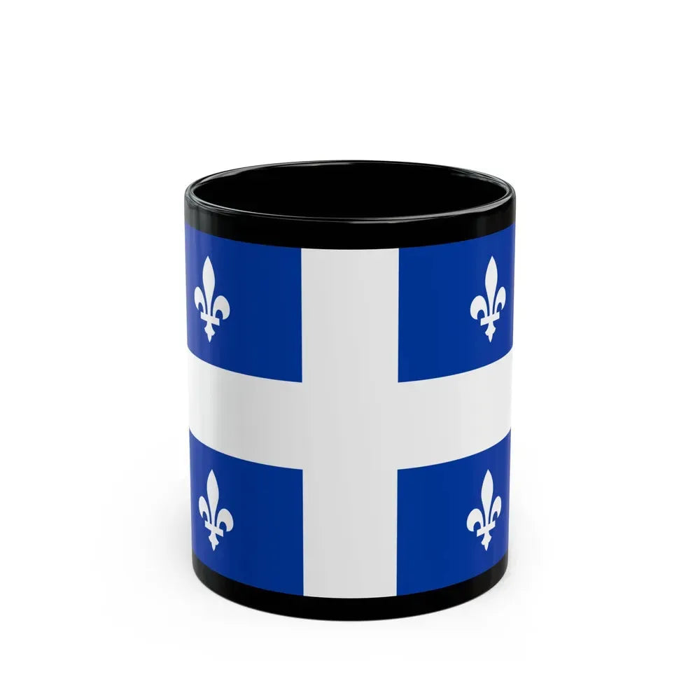 Flag of Quebec Canada - Black Coffee Mug 11oz - Go Mug Yourself