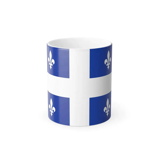 Flag of Quebec Canada - Color Changing Coffee Mug 11oz - Go Mug Yourself