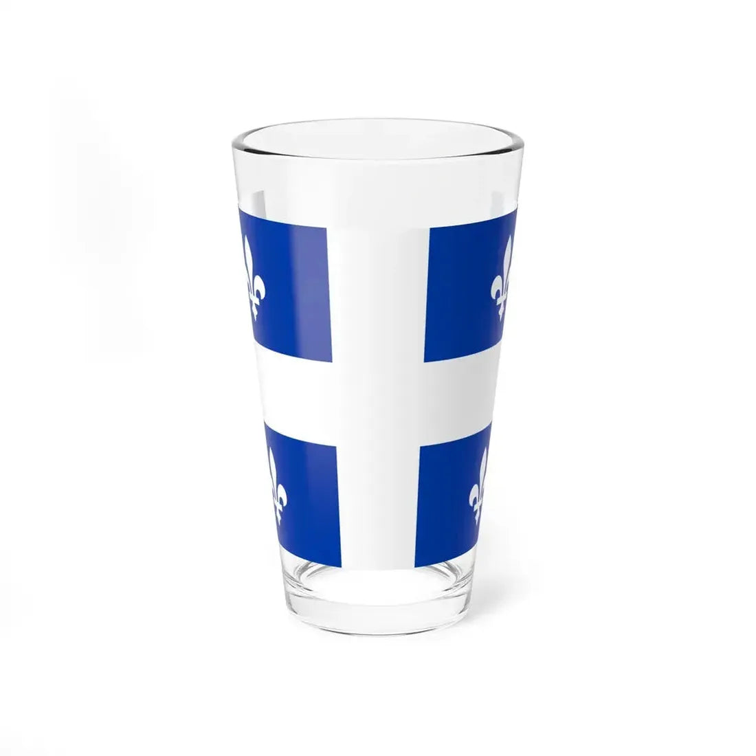 Flag of Quebec Canada - Pint Glass 16oz 16oz - Go Mug Yourself