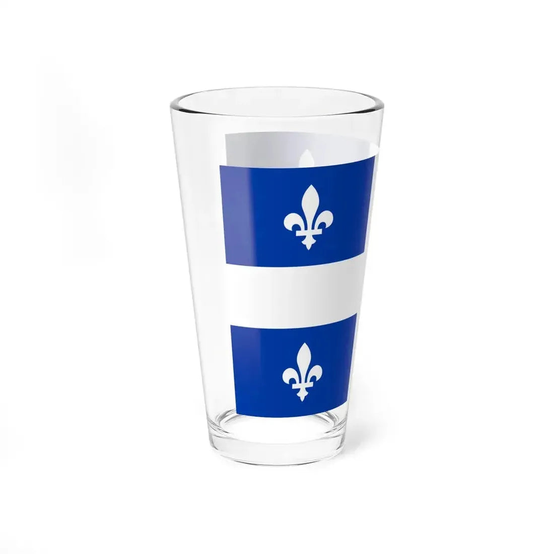 Flag of Quebec Canada - Pint Glass 16oz - Go Mug Yourself