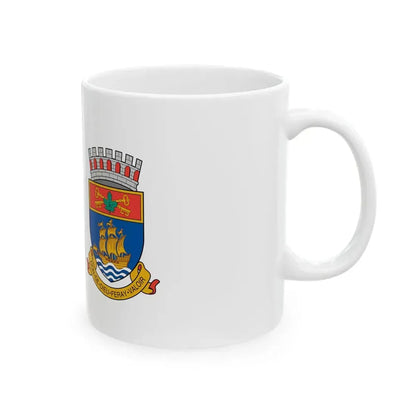 Flag of Quebec City 1967-1987 (Canada) White Coffee Mug - Go Mug Yourself