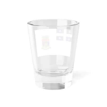 Flag of Quebec City 1967-1987 outline (Canada) Shot Glass 1.5oz - Go Mug Yourself