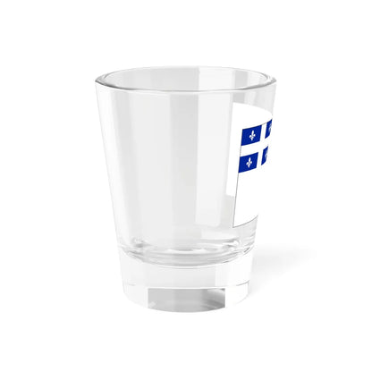Flag of Quebec City 1967-1987 outline (Canada) Shot Glass 1.5oz - Go Mug Yourself