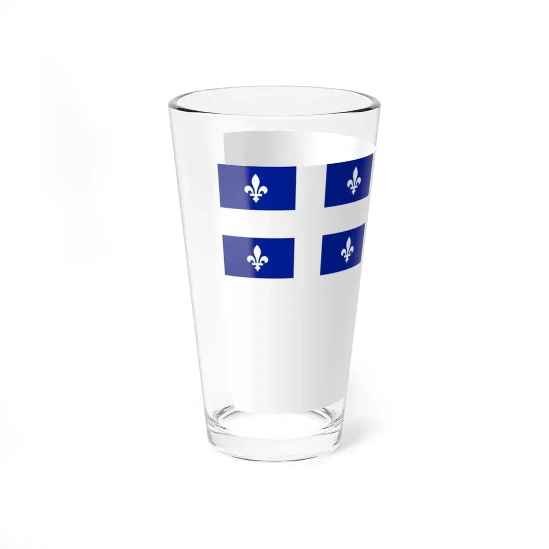 Flag of Quebec City 1967 to 1987 Canada - Pint Glass 16oz - Go Mug Yourself