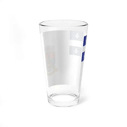Flag of Quebec City 1967 to 1987 Canada - Pint Glass 16oz - Go Mug Yourself