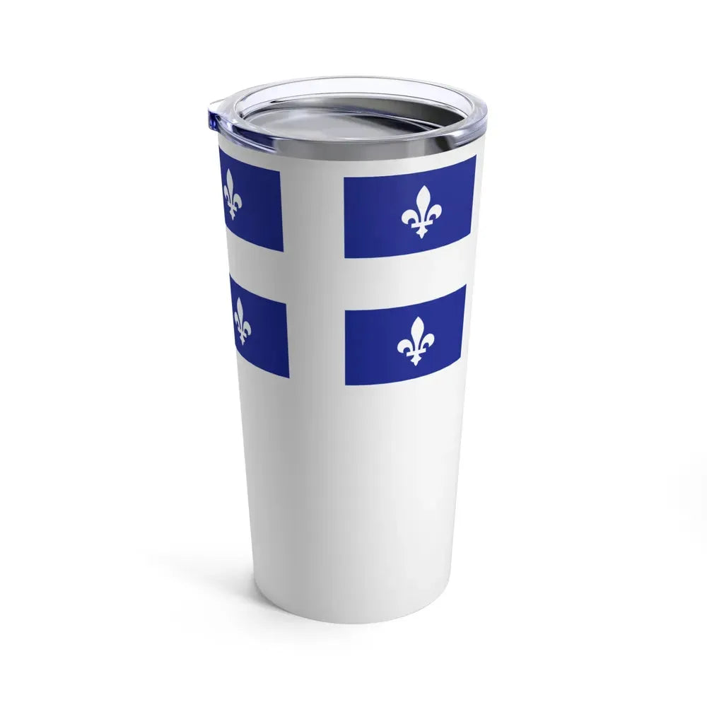 Flag of Quebec City 1967 to 1987 Canada - Tumbler 20oz - Go Mug Yourself
