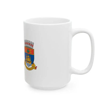 Flag of Quebec City 1967 to 1987 Canada - White Coffee Mug - Go Mug Yourself