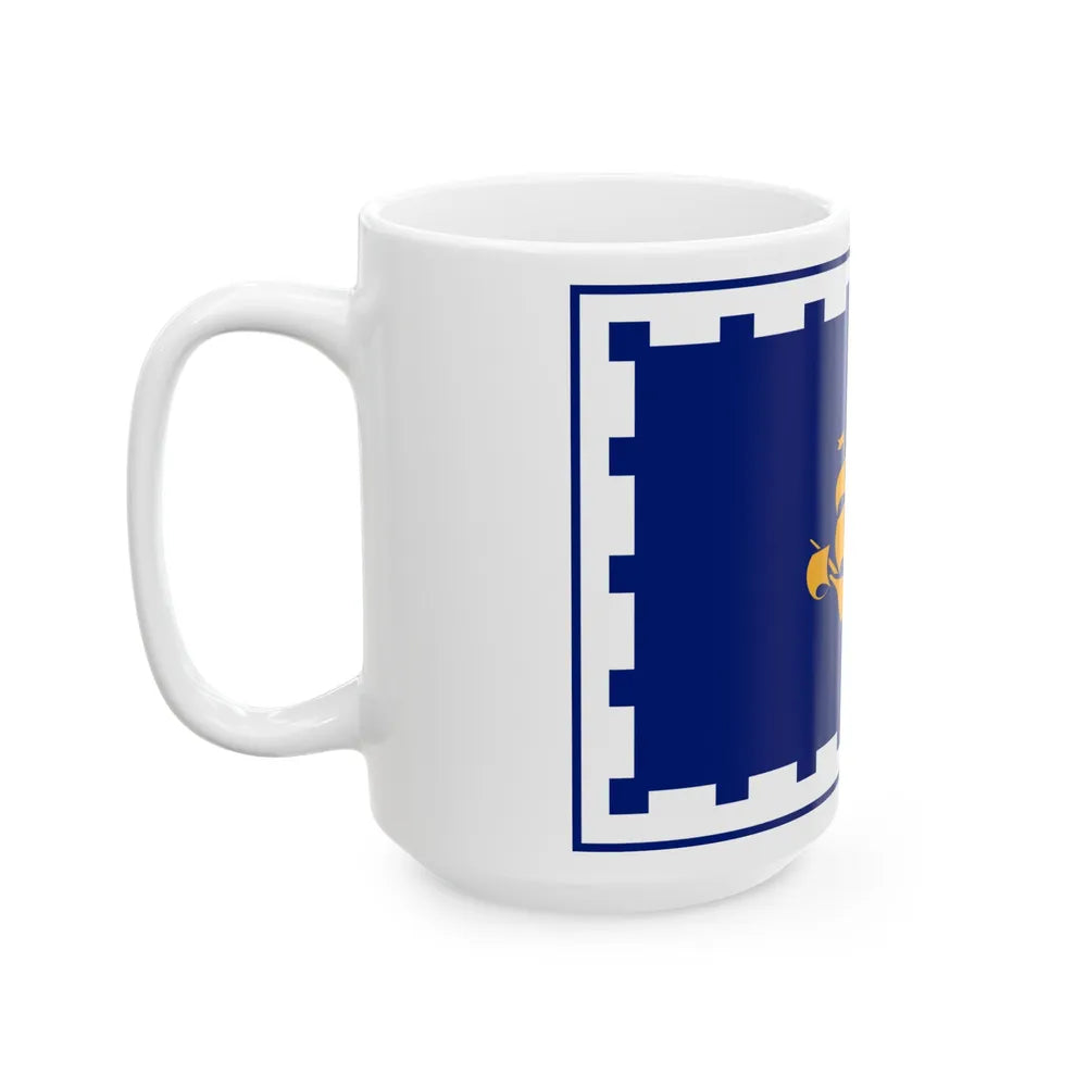 Flag of Quebec City Canada - White Coffee Mug-Go Mug Yourself