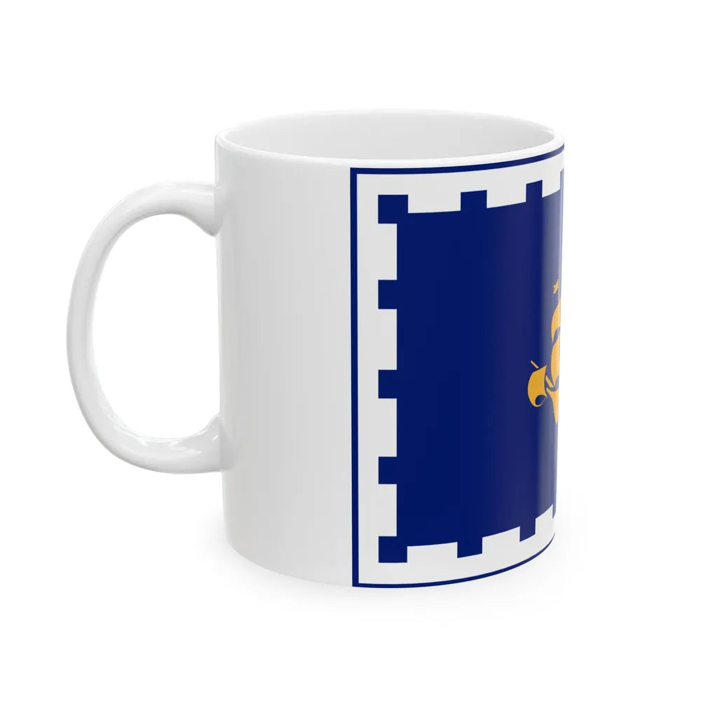 Flag of Quebec City Canada - White Coffee Mug-Go Mug Yourself