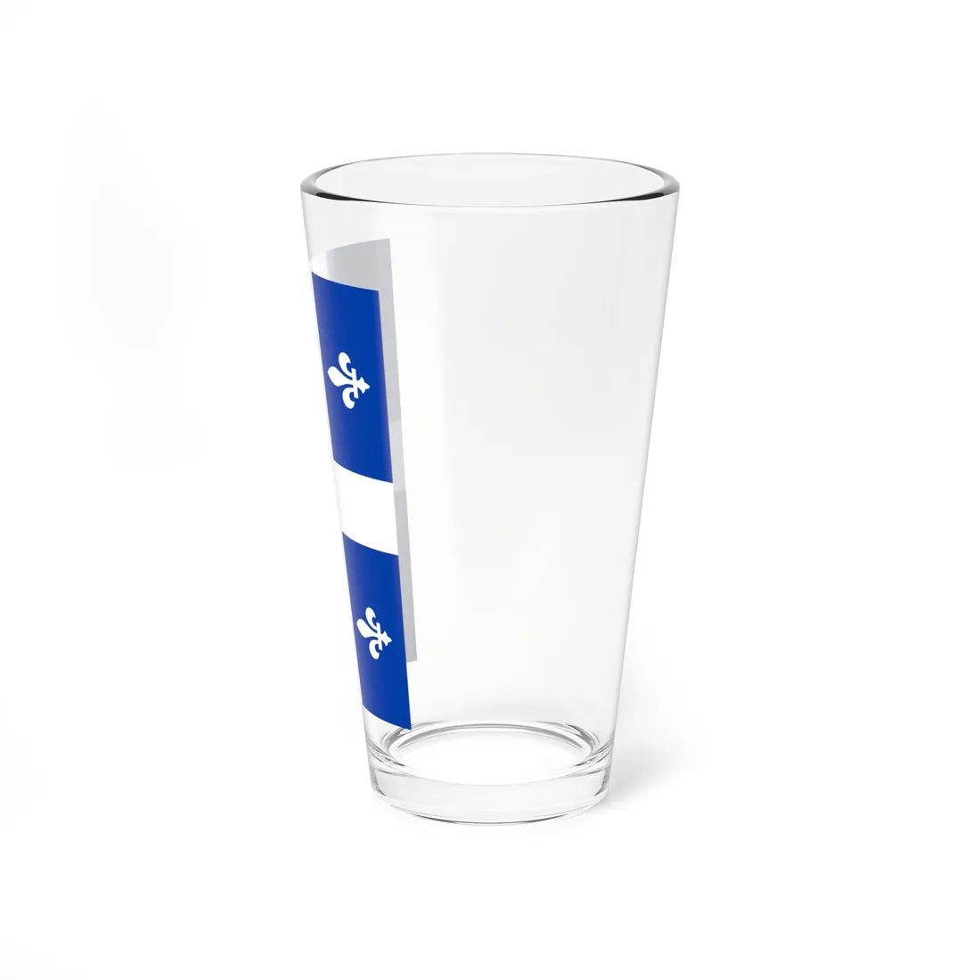 Flag of Quebec vertical (Canada) Pint Glass 16oz - Go Mug Yourself