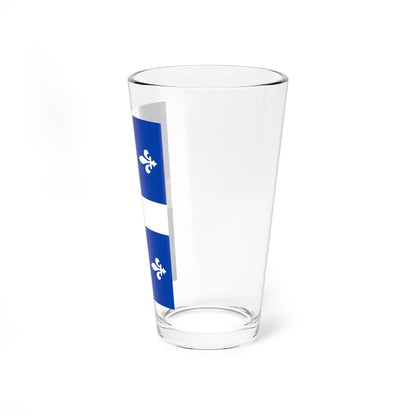 Flag of Quebec vertical (Canada) Pint Glass 16oz - Go Mug Yourself