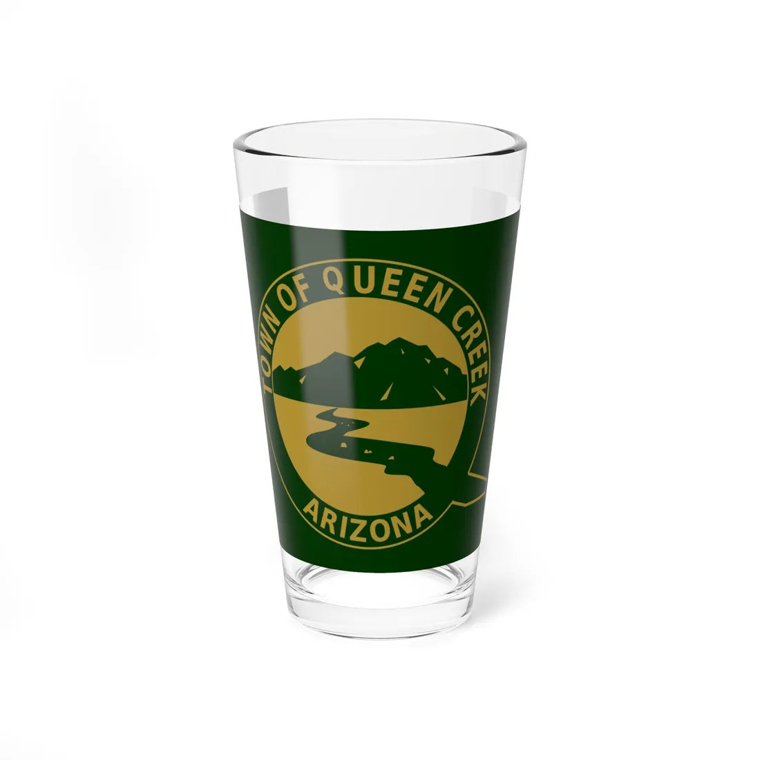 Flag of Queen Creek Arizona (United States) Pint Glass 16oz 16oz - Go Mug Yourself