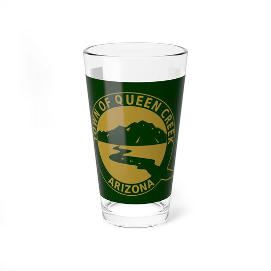 Flag of Queen Creek Arizona (United States) Pint Glass 16oz 16oz - Go Mug Yourself