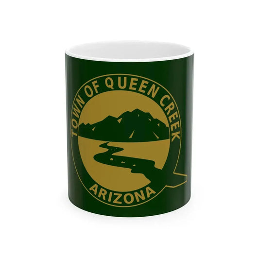 Flag of Queen Creek Arizona (United States) White Coffee Mug 11oz - Go Mug Yourself