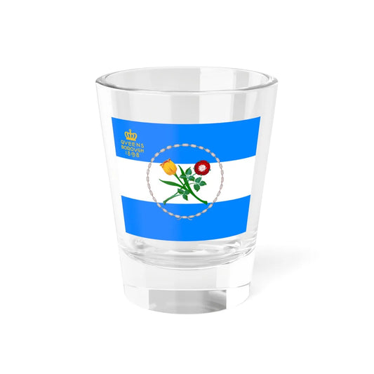 Flag of Queens New York (United States) Shot Glass 1.5oz 1.5oz - Go Mug Yourself