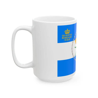 Flag of Queens New York (United States) White Coffee Mug - Go Mug Yourself