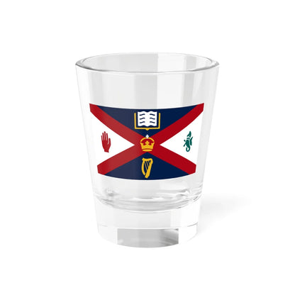 Flag of Queens University Belfast (Ireland) Shot Glass 1.5oz 1.5oz - Go Mug Yourself