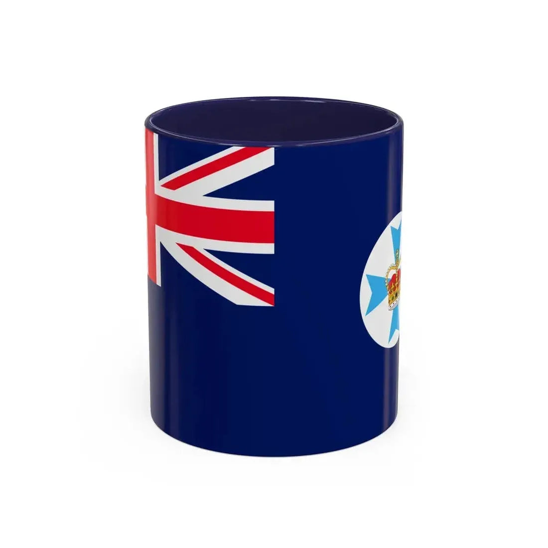 Flag of Queensland Australia - Accent Coffee Mug 11oz Navy - Go Mug Yourself