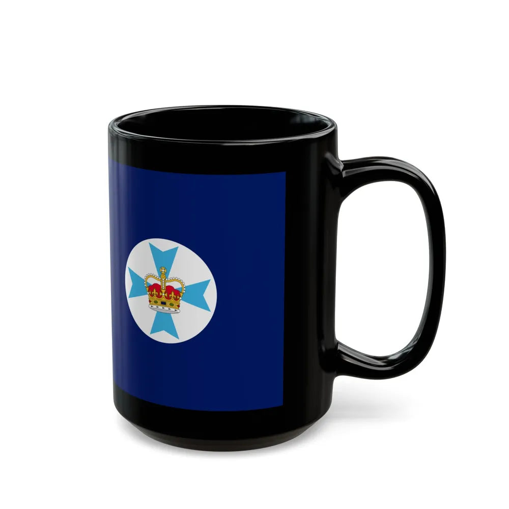 Flag of Queensland Australia - Black Coffee Mug-Go Mug Yourself