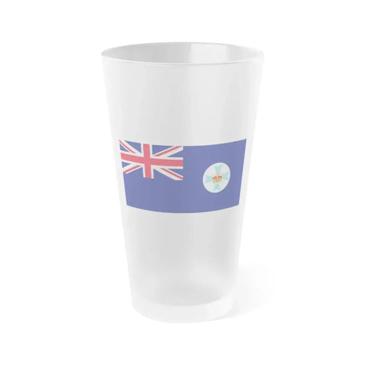 Flag of Queensland Australia - Frosted Pint Glass 16oz 16oz Frosted - Go Mug Yourself