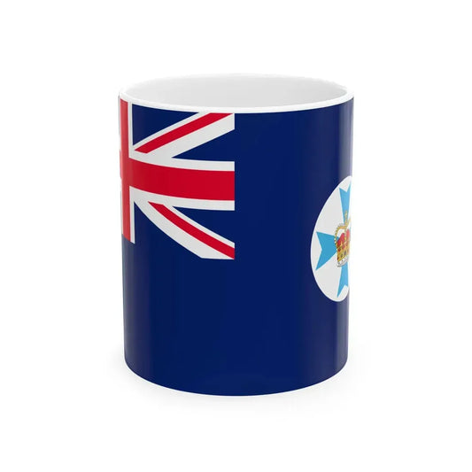 Flag of Queensland (Australia) White Coffee Mug 11oz - Go Mug Yourself
