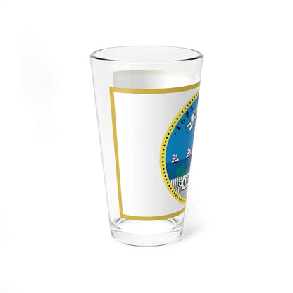 Flag of Quincy, Massachusetts - Pint Glass 16oz - Go Mug Yourself