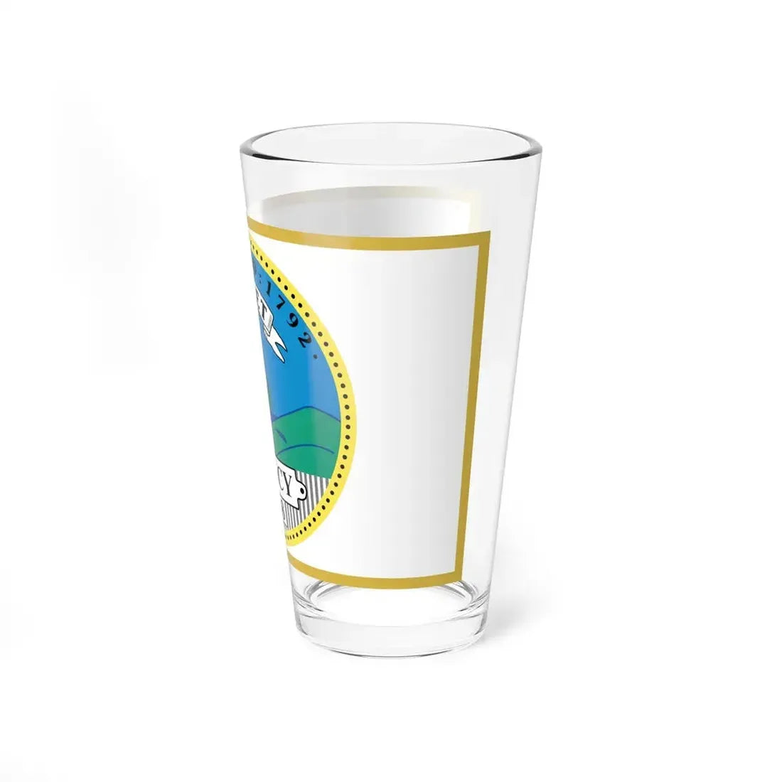Flag of Quincy, Massachusetts - Pint Glass 16oz - Go Mug Yourself