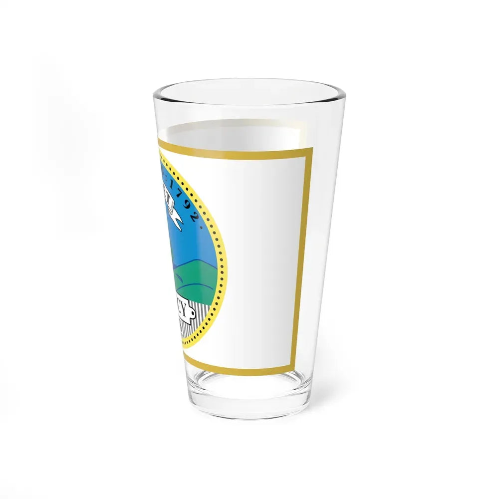 Flag of Quincy, Massachusetts - Pint Glass 16oz - Go Mug Yourself