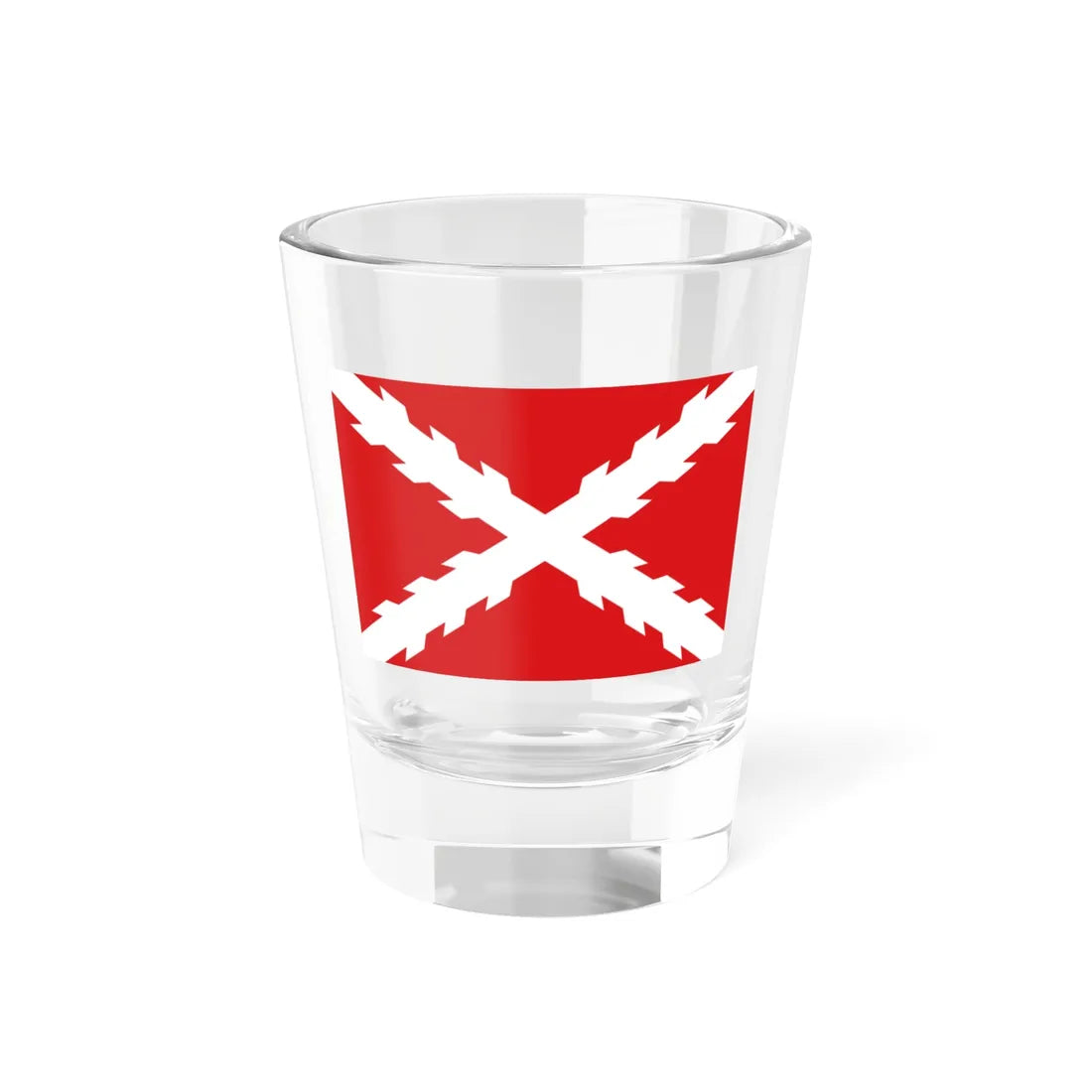 Flag of Quito Revolution 1809-1812 (Ecuador) Shot Glass 1.5oz 1.5oz - Go Mug Yourself
