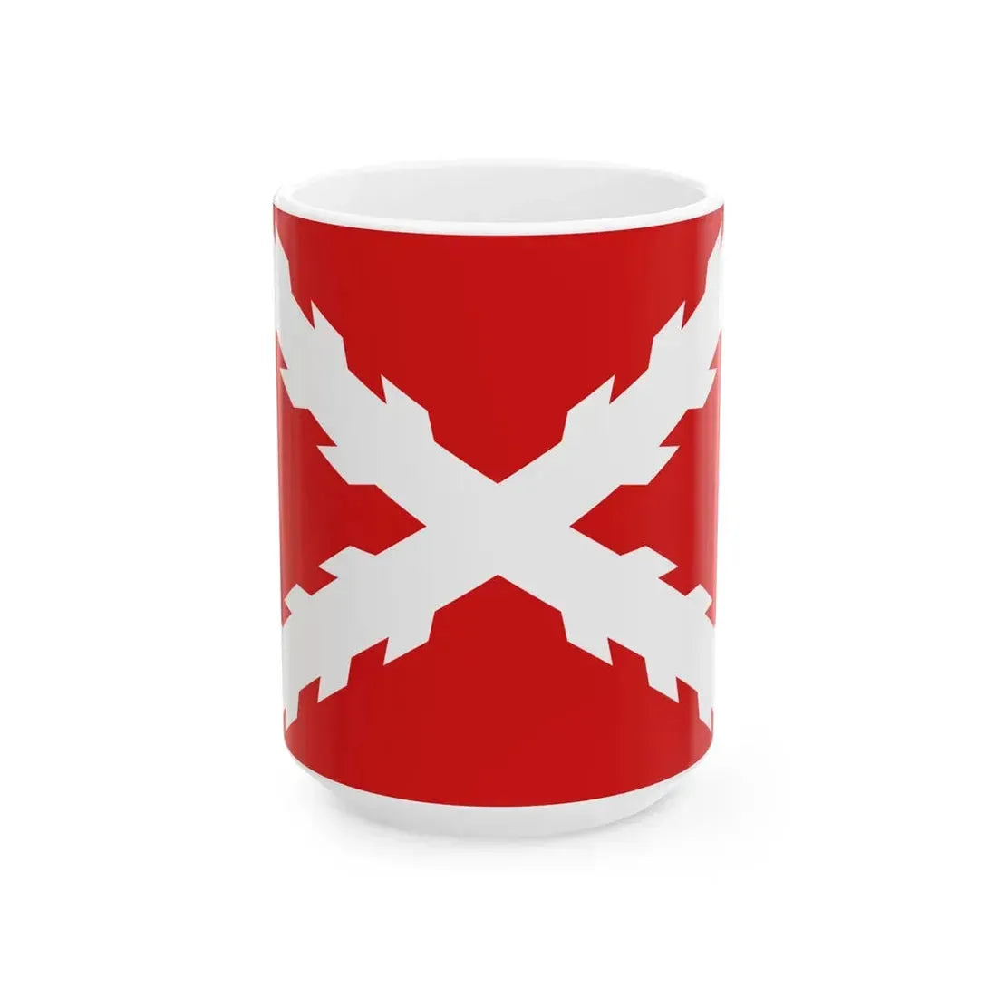 Flag of Quito Revolution 1809-1812 (Ecuador) White Coffee Mug 15oz - Go Mug Yourself