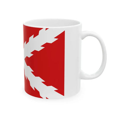 Flag of Quito Revolution 1809-1812 (Ecuador) White Coffee Mug - Go Mug Yourself