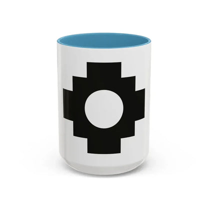 Flag of Qulla - Accent Coffee Mug 15oz Light Blue - Go Mug Yourself