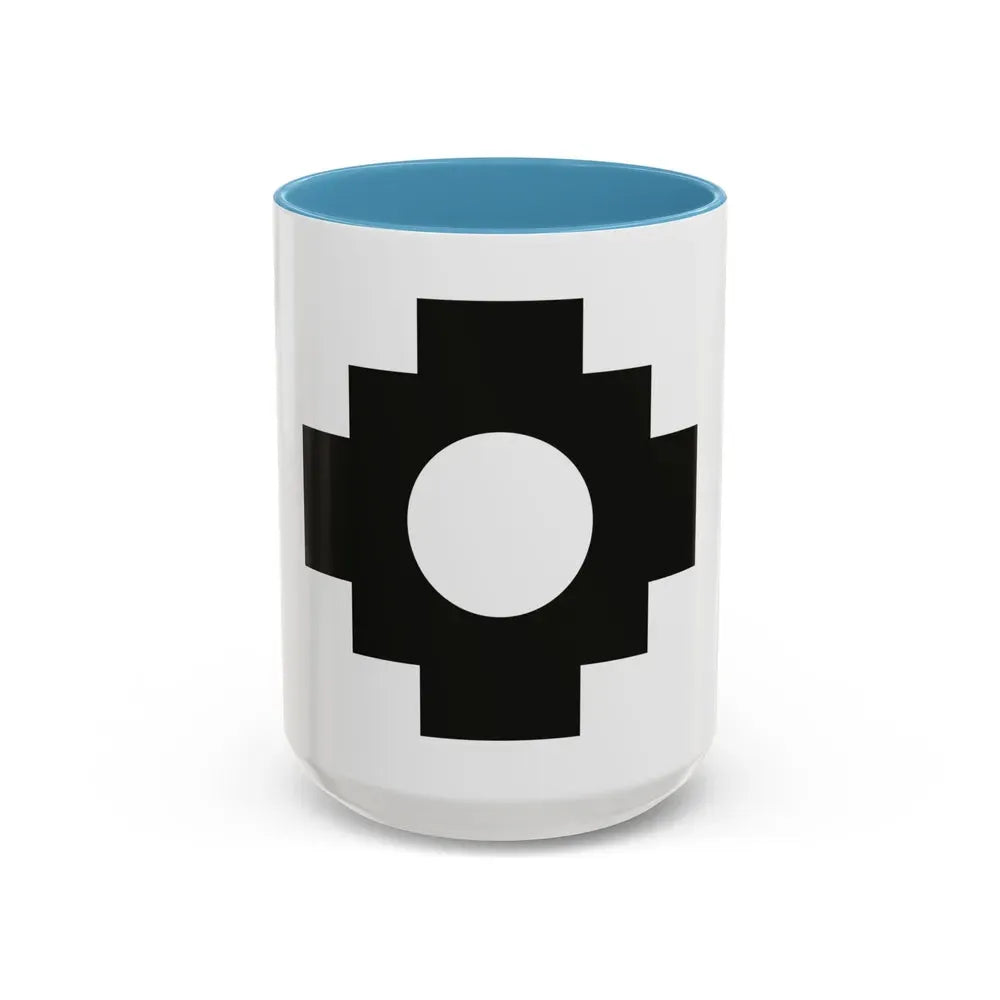 Flag of Qulla - Accent Coffee Mug 15oz Light Blue - Go Mug Yourself